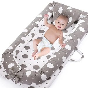 Mooedco portable baby lounger baby nest for co sleeping (Cloud)